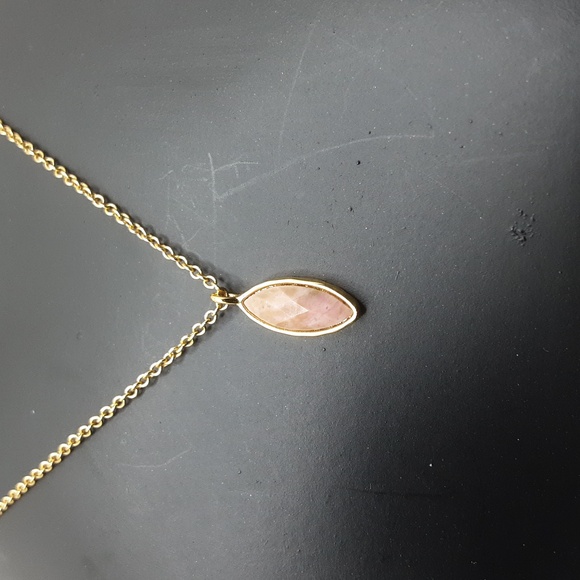 Gorjana Marquis Rose Quartz Necklace - Excellent Used Condition - Picture 4 of 12
